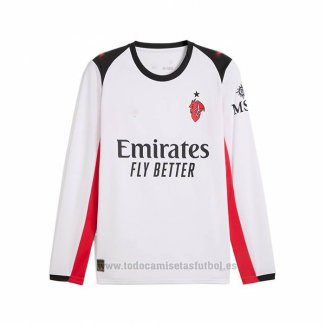 Camiseta AC Milan 2ª Manga Larga 2025-2026