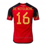 Camiseta Belgica Jugador De Ketelaere 1ª 2022