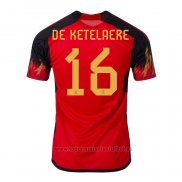 Camiseta Belgica Jugador De Ketelaere 1ª 2022