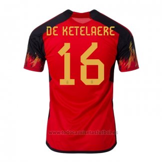 Camiseta Belgica Jugador De Ketelaere 1ª 2022