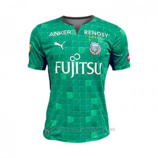 Camiseta Kawasaki Frontale Portero 2022 Verde Tailandia