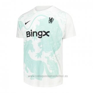 Camiseta Pre Partido del Chelsea 2025-2026 Blanco Verde