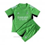 Camiseta Real Madrid Portero Nino 2023-2024 Verde