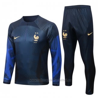 Chandal de Sudadera del Francia 2022-2023 Azul Oscuro