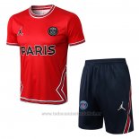 Chandal del Paris Saint-Germain Jordan Manga Corta 2022-2023 Rojo - Pantalon Corto