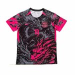 Camiseta Barcelona Dragon 2025-2026 Negro Rojo Tailandia