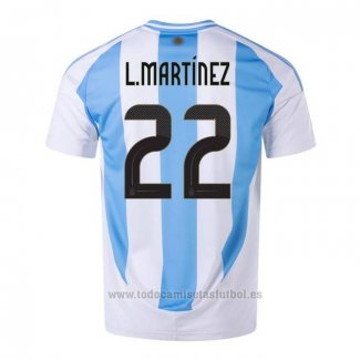 Camiseta Argentina Jugador L.Martinez 1ª 2024