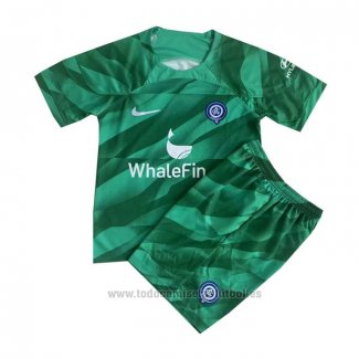 Camiseta Atletico Madrid Portero Nino 2023-2024 Verde