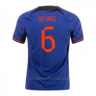 Camiseta Paises Bajos Jugador De Vrij 2ª 2022