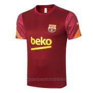 Camiseta de Entrenamiento Barcelona 2020-2021 Rojo