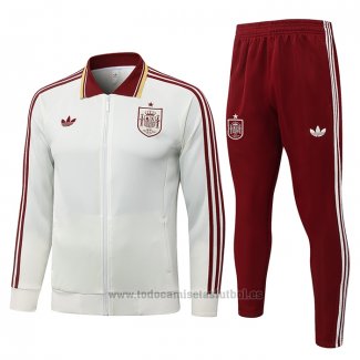 Chandal de Chaqueta del Espana Nino 2026-2027 Crema