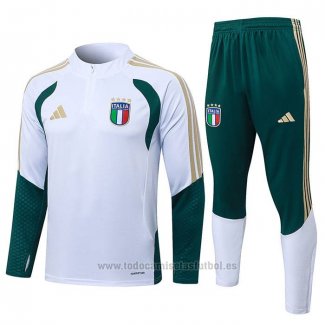 Chandal de Sudadera del Italia Nino 2025-2026 Blanco