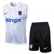 Chandal del Chelsea Sin Mangas 2025-2026 Blanco Gris