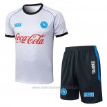 Chandal del Napoli Manga Corta 2025-2026 Blanco - Pantalon Corto