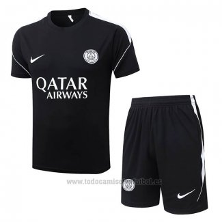Chandal del Paris Saint-Germain Manga Corta 2026-2027 Negro - Pantalon Corto