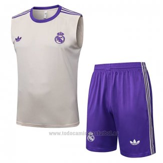 Chandal del Real Madrid Sin Mangas 2025-2026 Amarillo