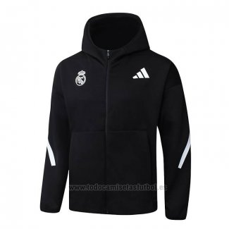 Chaqueta con Capucha del Real Madrid 2025-2026 Negro