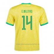 Camiseta Brasil Jugador E.Militao 1ª 2022