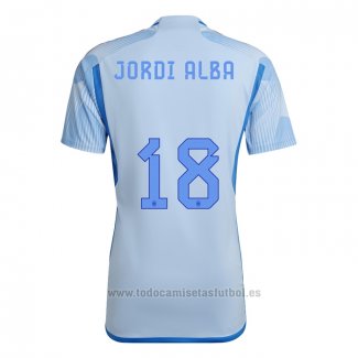 Camiseta Espana Jugador Jordi Alba 2ª 2022