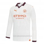 Camiseta Manchester City 2ª Manga Larga 2023-2024