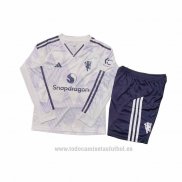 Camiseta Manchester United 2ª Manga Larga Nino 2025-2026