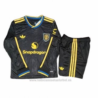 Camiseta Manchester United 3ª Manga Larga Nino 2025-2026