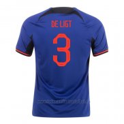 Camiseta Paises Bajos Jugador De Ligt 2ª 2022