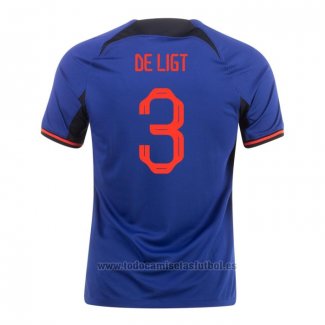 Camiseta Paises Bajos Jugador De Ligt 2ª 2022