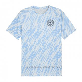 Camiseta Pre Partido del Manchester City 2025-2026 Azul