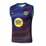 Camiseta de Entrenamiento Barcelona Sin Mangas 2025-2026 Azul Amarillo