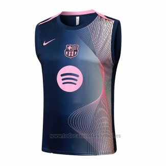 Camiseta de Entrenamiento Barcelona Sin Mangas 2025-2026 Negro Rosa