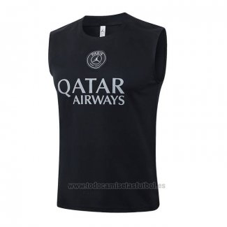 Camiseta de Entrenamiento Paris Saint-Germain Sin Mangas 2025-2026 Negro
