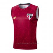 Camiseta de Entrenamiento Sao Paulo Sin Mangas 2025-2026 Rojo