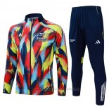 Chandal de Chaqueta del Arsenal 2025-2026 Azul Amarillo Rojo