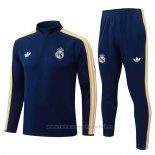 Chandal de Sudadera del Real Madrid Nino 2026-2027 Azul