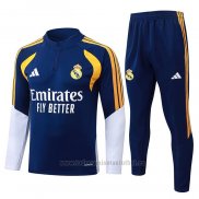Chandal de Sudadera del Real Madrid Nino 2026-2027 Azul