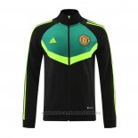 Chaqueta del Manchester United 2024-2025 Negro y Verde