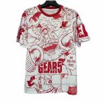 Camiseta Japon Anime Luffy 2025-2026 Blanco Rojo Tailandia