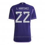 Camiseta Argentina Jugador L.Martinez 2ª 2022