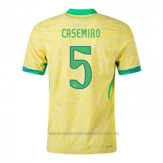 Camiseta Brasil Jugador Casemiro 1ª 2024