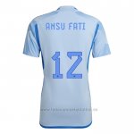 Camiseta Espana Jugador Ansu Fati 2ª 2022