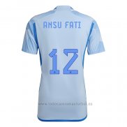 Camiseta Espana Jugador Ansu Fati 2ª 2022