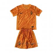 Camiseta Francia Portero Nino 2024 Naranja