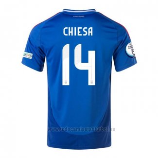 Camiseta Italia Jugador Chiesa 1ª 2024-2025