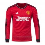 Camiseta Manchester United 1ª Manga Larga 2023-2024