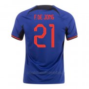 Camiseta Paises Bajos Jugador F.De Jong 2ª 2022