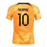 Camiseta Paises Bajos Jugador Memphis 1ª 2022