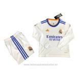 Camiseta Real Madrid 1ª Manga Larga Nino 2021-2022