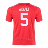 Camiseta Suiza Jugador Akanji 1ª 2022