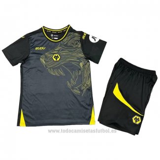 Camiseta Wolves 2ª Nino 2024-2025
